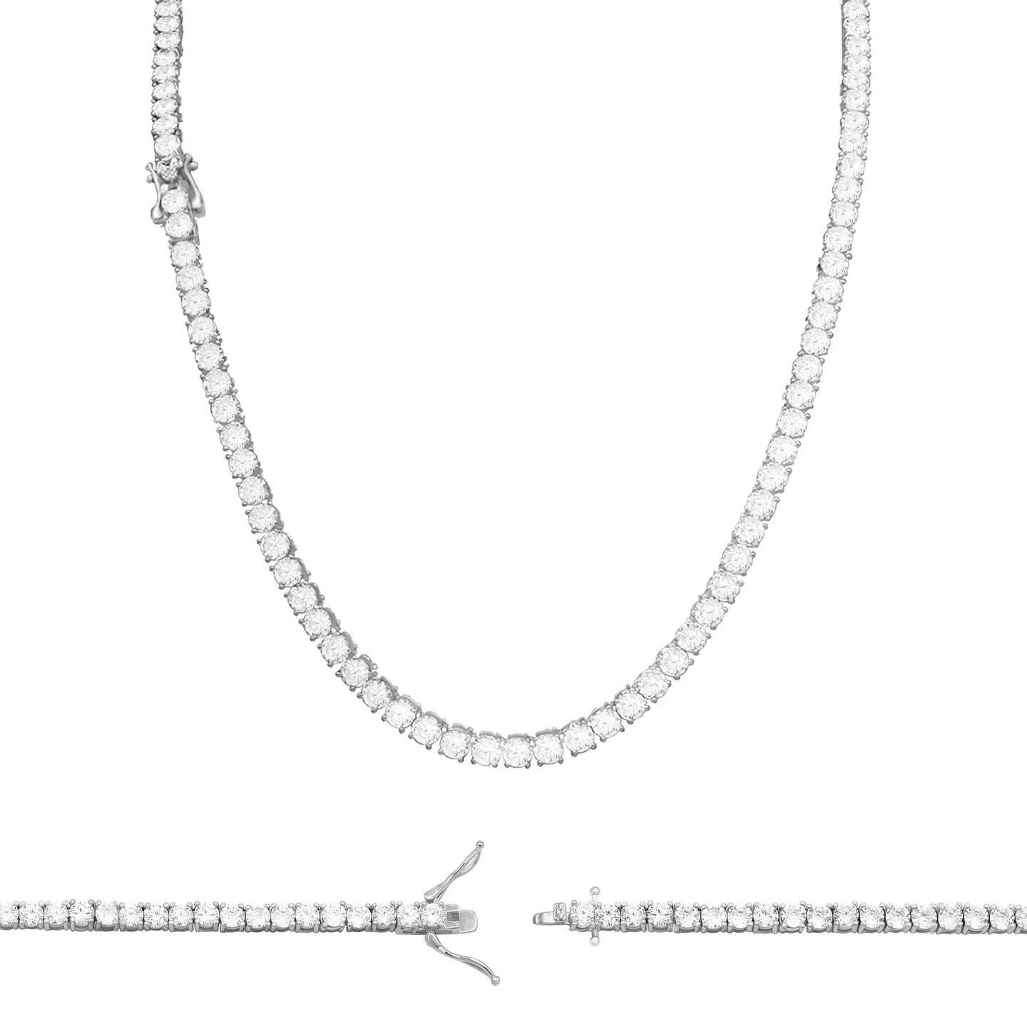 Tennis Chain White Gold